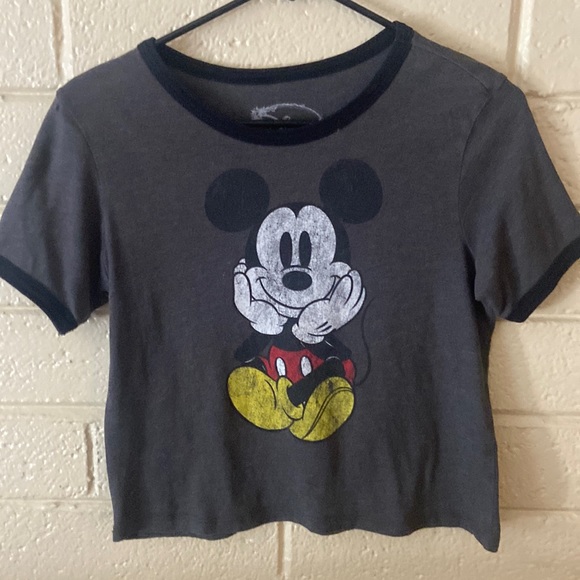 Disney Tops Disney Mickey Mouse Crop Top Poshmark